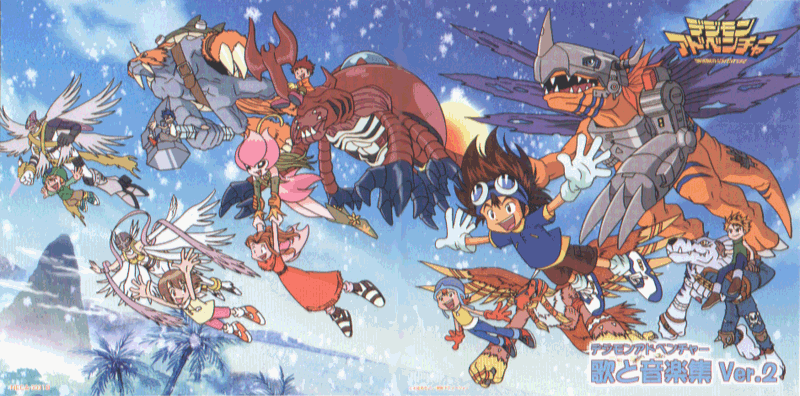 All the digidestined and their digimon!